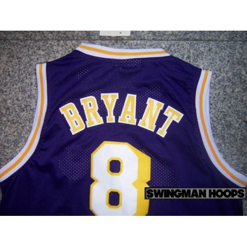 Kobe Bryant Los Angeles Lakers No.8 1960's Throwback Hardwood Classics  Jerseys