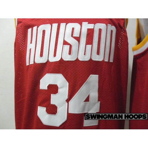 Adidas Hardwood Classics Houston Rockets Hakeem Olajuwon NBA Official  Authentic Throwback Home Jersey Size Medium +2 Length