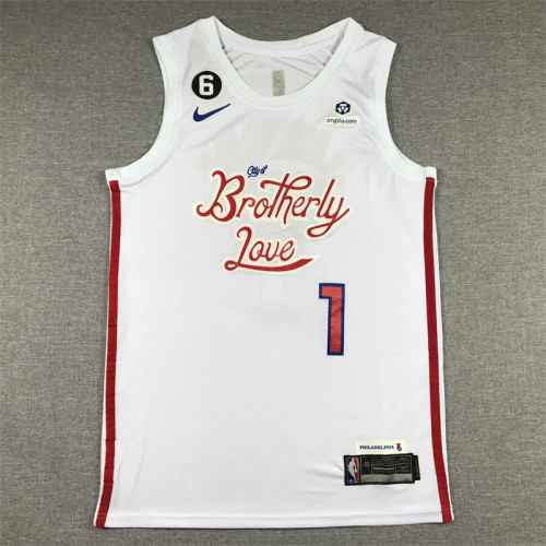 Nike Boys James Harden 76ers City Edition Swingman Jersey - White/Red Size XL