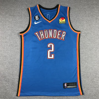*Shai Gilgeous-Alexander Oklahoma City Thunder 2022-23 Blue Jersey