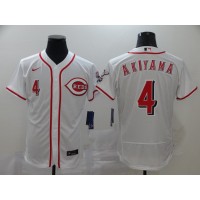 Shogo Akiyama Cincinnati Reds White Baseball Jersey
