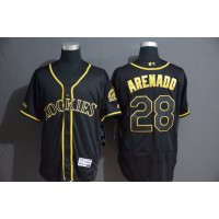 Nolan Arenado Black & Gold Colorado Rockies Baseball Jersey