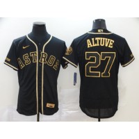 José Altuve Black & Gold Houston Astros Baseball Jersey