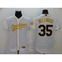 Cody Bellinger White & Gold Los Angeles Dodgers Baseball Jersey