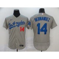 Enrique Hernandez Los Angeles Dodgers Grey Baseball Jersey