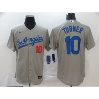 Justin Turner Los Angeles Dodgers Grey Baseball Jersey