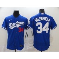 Fernando Valenzuela Los Angeles Dodgers Blue Baseball Jersey