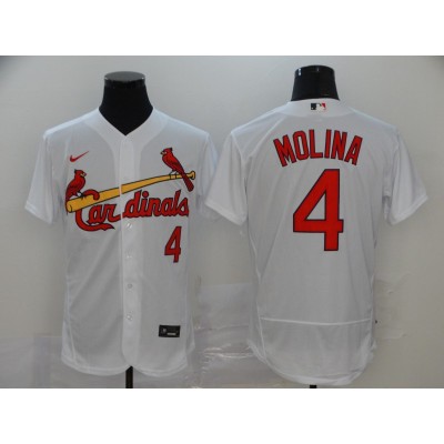 Yadier Molina St. Louis Cardinals White Baseball Jersey