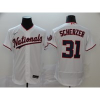 Max Scherzer Washington Nationals White Baseball Jersey