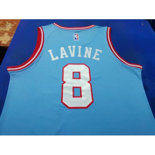 Zach LaVine Chicago Bulls Nike 2019/20 City Edition Name & Number  Performance T-Shirt - Blue