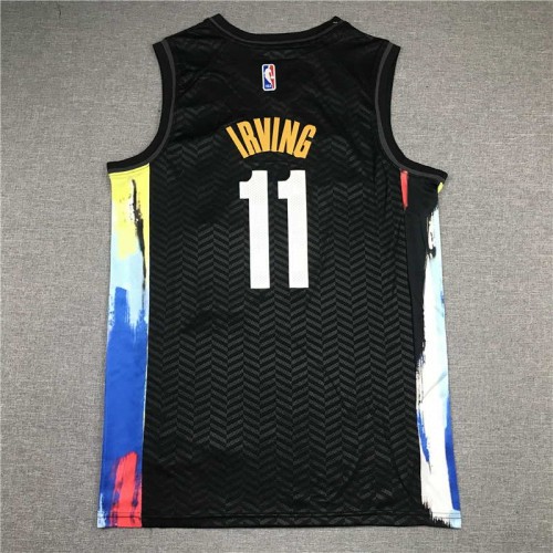 Nike Kyrie Irving Brooklyn Nets Black 2020/21 Swingman Player Jersey – City Edition Size: 3XL