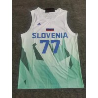 *Luka Dončić Slovenia Tokyo 2020 Olympics White/Light Blue Jersey