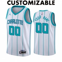 Charlotte Hornets 2020-21 White Customizable Jersey