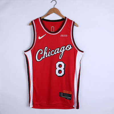 Zach Lavine Chicago Bulls 2021-22 City Edition Jersey with 75th Anniversary Logos