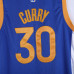 Stephen Curry Golden State Warriors 2021-22 Blue Jersey with 75th Anniversary Logos