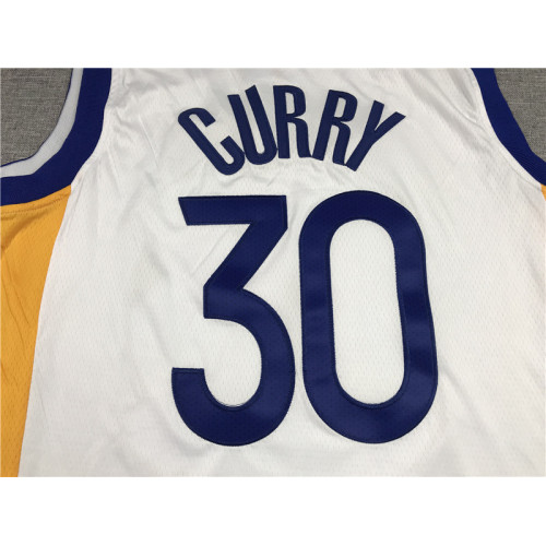 Stephen Curry Golden State Warriors 2021-22 White Jersey with 75th  Anniversary Logos
