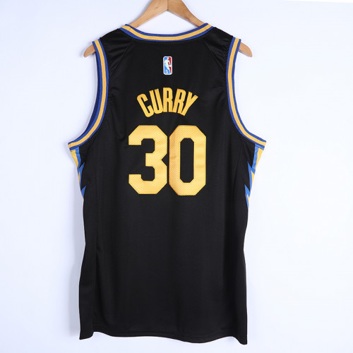 golden state warriors stephen curry 75th city edition black jersey