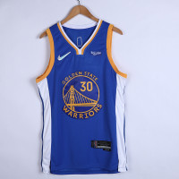 **Stephen Curry Golden State Warriors 2021-22 Blue Jersey with 75th Anniversary Logos