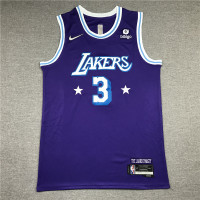 Anthony Davis Los Angeles Lakers 2021-22 City Edition Jersey with 75th Anniversary Logos