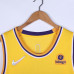Russell Westbrook Los Angeles Lakers 2021-22 Yellow Jersey with 75th Anniversary Logos