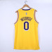 *Russell Westbrook Los Angeles Lakers 2021-22 Yellow Jersey with 75th Anniversary Logos