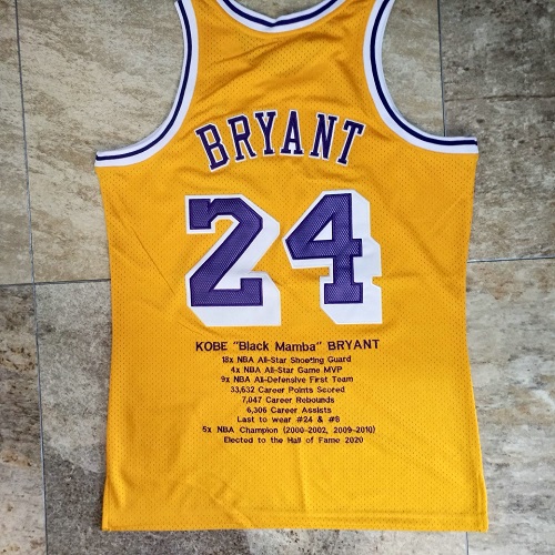 Kobe Bryant Achievements Mitchell & Ness Los Angeles Lakers 60th