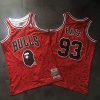 BAPE X Mitchell & Ness Special Edition Chicago Bulls Jersey - Super AAA Version