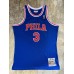 Allen Iverson Mitchell & Ness Philadelphia 76ers 1996-97 Rookie Season Blue Jersey - Super AAA