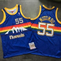 Dikembe Mutombo Mitchell & Ness Denver Nuggets 1991-92 Rookie Season Blue Jersey - Super AAA