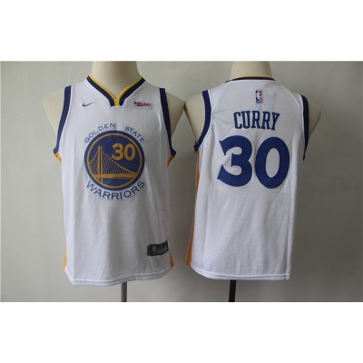 Stephen Curry Golden State Warriors White Kids/Youth Jersey