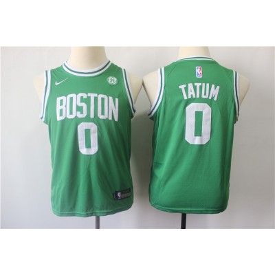 Jayson Tatum Boston Celtics Green Kids/Youth Jersey