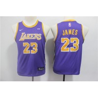 LeBron James Los Angeles Lakers Purple Kids/Youth Jersey