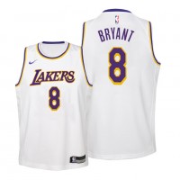Kobe Bryant #8 Los Angeles Lakers 2019 White Jersey