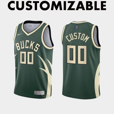 Milwaukee Bucks 2020-21 Earned Edition Customizable Jersey