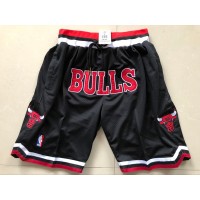 Chicago Bulls Black JUST DON Shorts