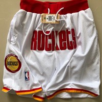 Houston Rockets White JUST DON Shorts