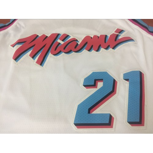 Nike Hassan Whiteside Miami Heat White Swingman Jersey - City Edition Size: 3XL