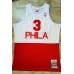 Allen Iverson Mitchell & Ness Philadelphia 76ers 2003-04 Half White Half Red - Super AAA