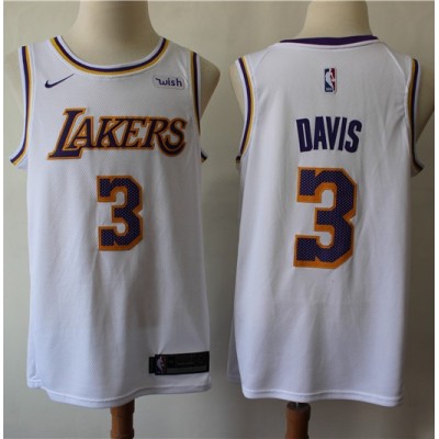 Anthony Davis Los Angeles Lakers White Jersey