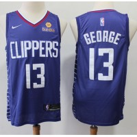 Paul George 2019-20 Los Angeles Clippers Navy Blue Jersey