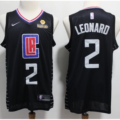Kawhi Leonard 2019-20 Los Angeles Clippers Black Jersey