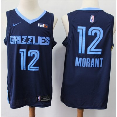 Temetrius Morant 2019-20 Memphis Grizzlies Navy Blue Jersey