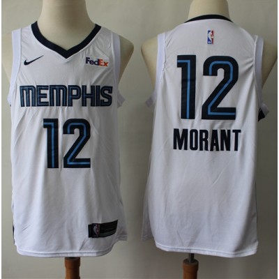 Temetrius Morant 2019-20 Memphis Grizzlies White Jersey