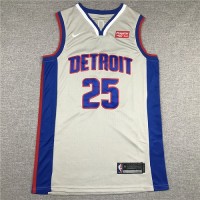 Derrick Rose 2019-20 Detroit Pistons Grey Jersey