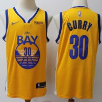 Stephen Curry 2019-20 Golden State Warriors Yellow "The Bay" Jersey