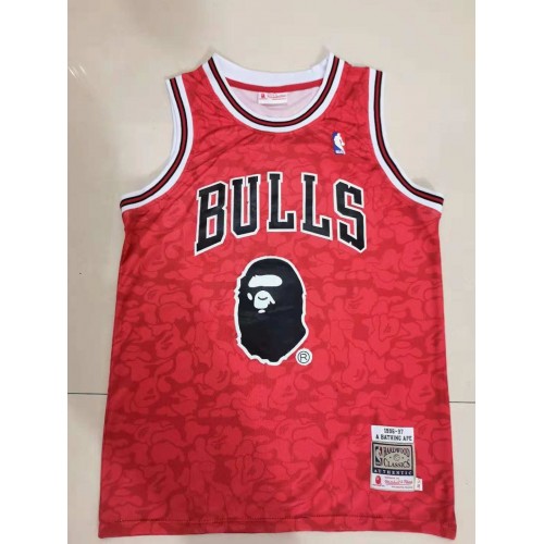 Bape x Bulls NBA Jersey  Bape, Mitchell and ness jerseys, Nba jersey