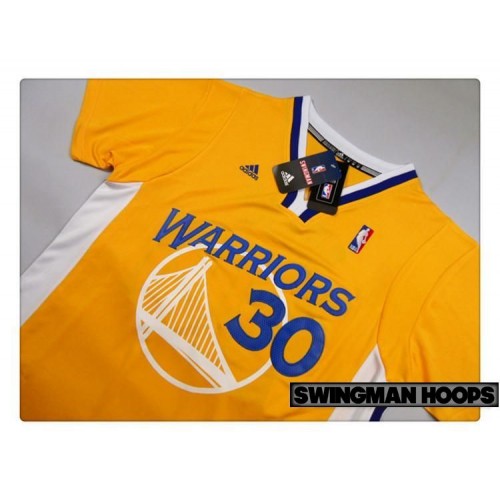 stephen curry yellow sleeved jersey