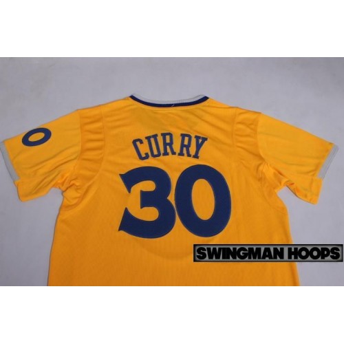stephen curry yellow sleeved jersey