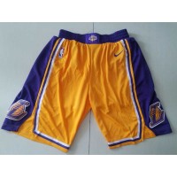 Los Angeles Lakers Yellow Shorts