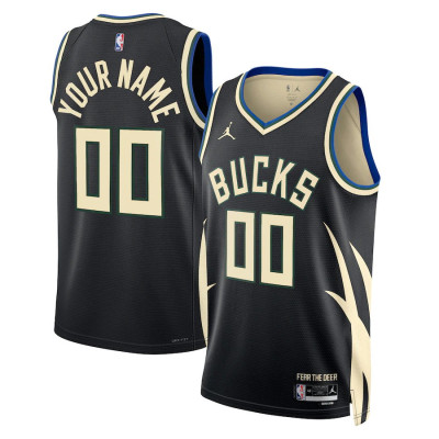 **Milwaukee Bucks 2022-23 Statement Edition Customizable Jersey - Any Name Any Number